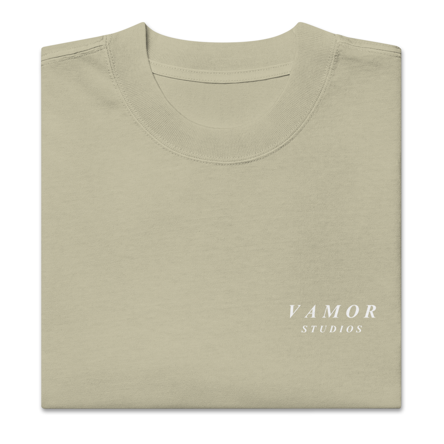 UNKNOWN Faded Eucalyptus Graphic T-Shirt - Premium Streetwear by Vamor Studios - Front Folded
