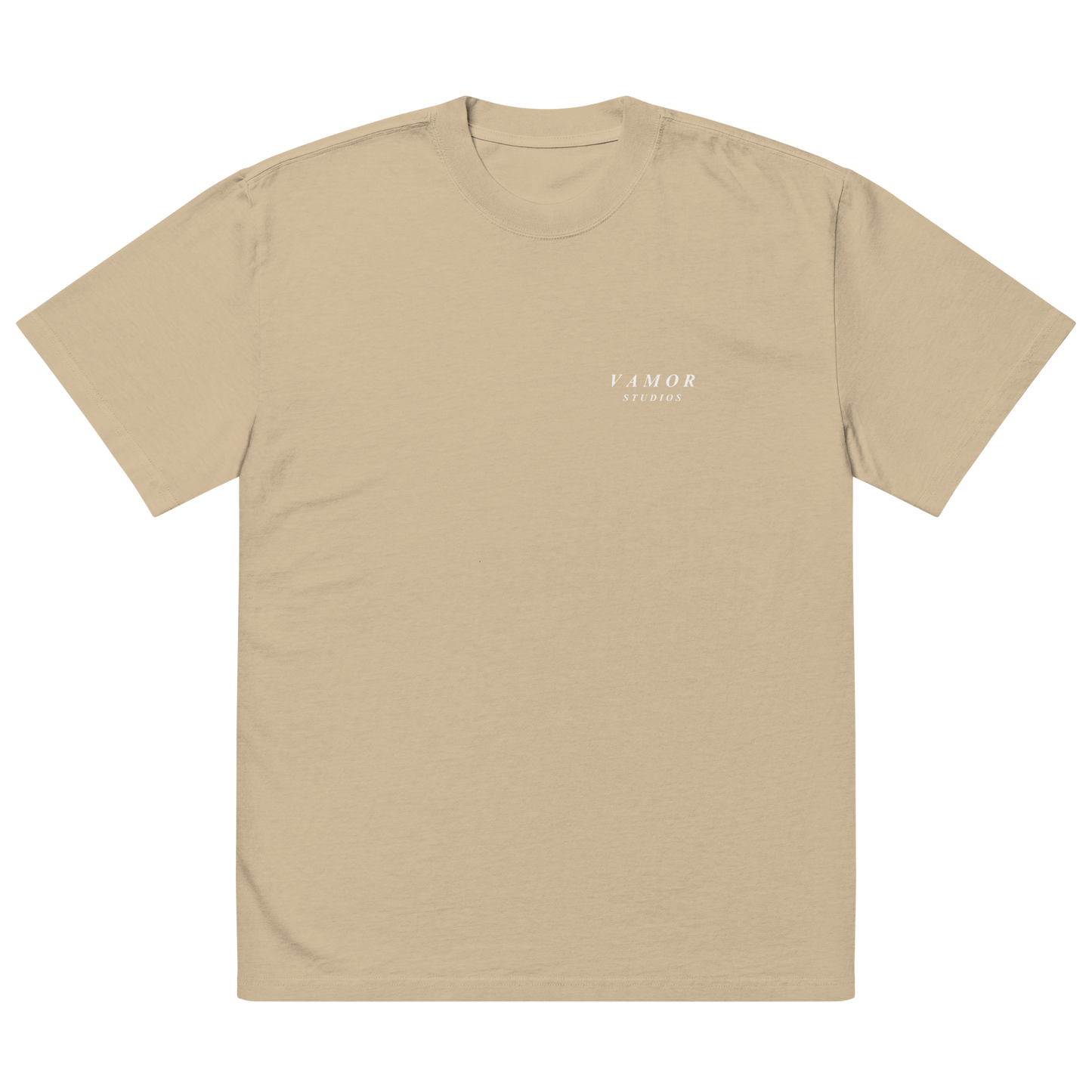 UNKNOWN Faded Khaki Graphic T-Shirt - Premium Streetwear by Vamor Studios - Front View
