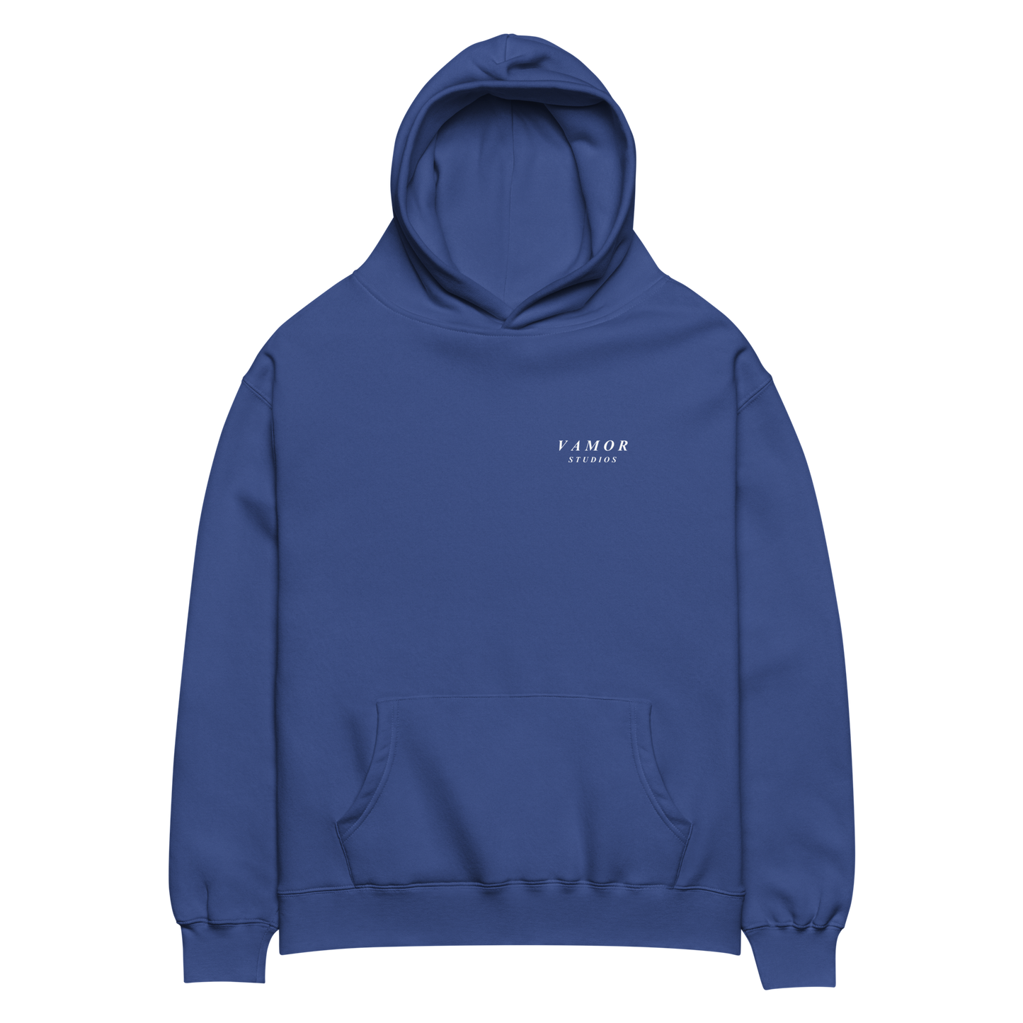 UNKNOWN Cobalt Hoodie - Premium Streetwear by Vamor Studios - Front View