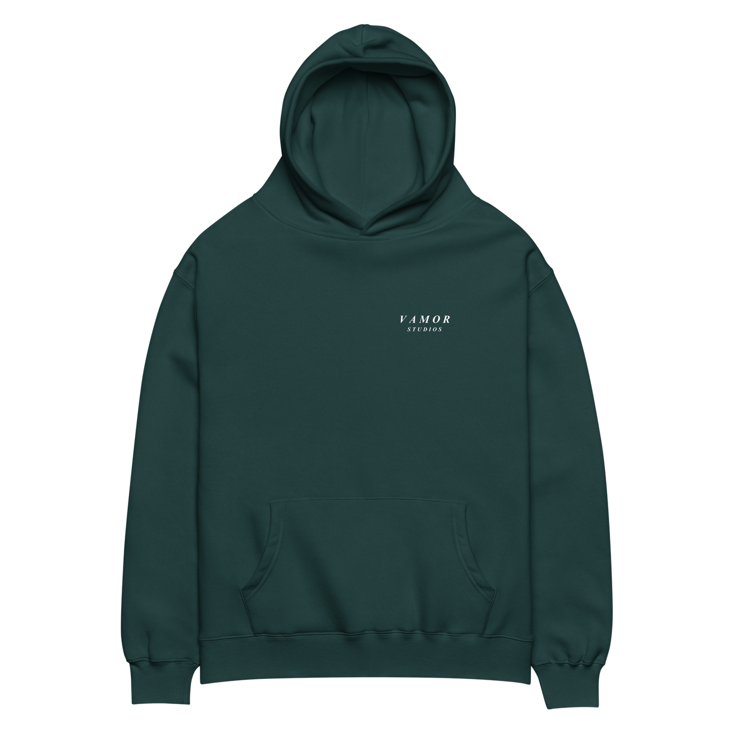 UNKNOWN Pine Green Hoodie - Premium Streetwear by Vamor Studios - Front View