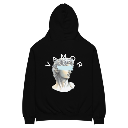 UNKNOWN Black Hoodie - Premium Streetwear by Vamor Studios - Back View