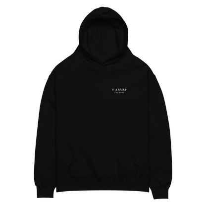 UNKNOWN Black Hoodie - Premium Streetwear by Vamor Studios - Front View