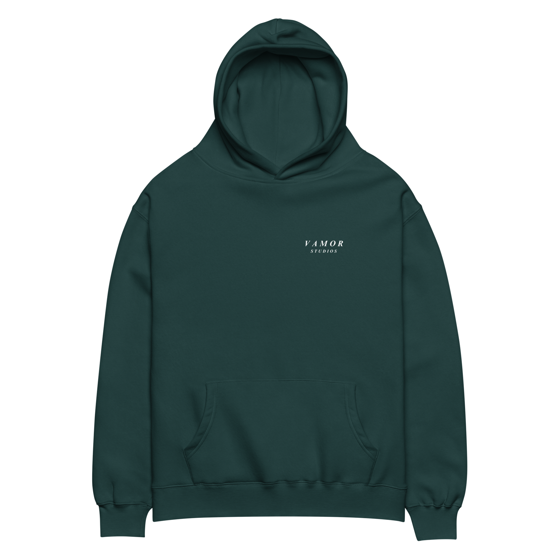 UNKNOWN Pine Green Hoodie - Premium Streetwear by Vamor Studios - Front View